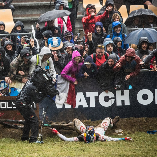 World Cup DH Lourdes 2017: p!*#ain de météo!