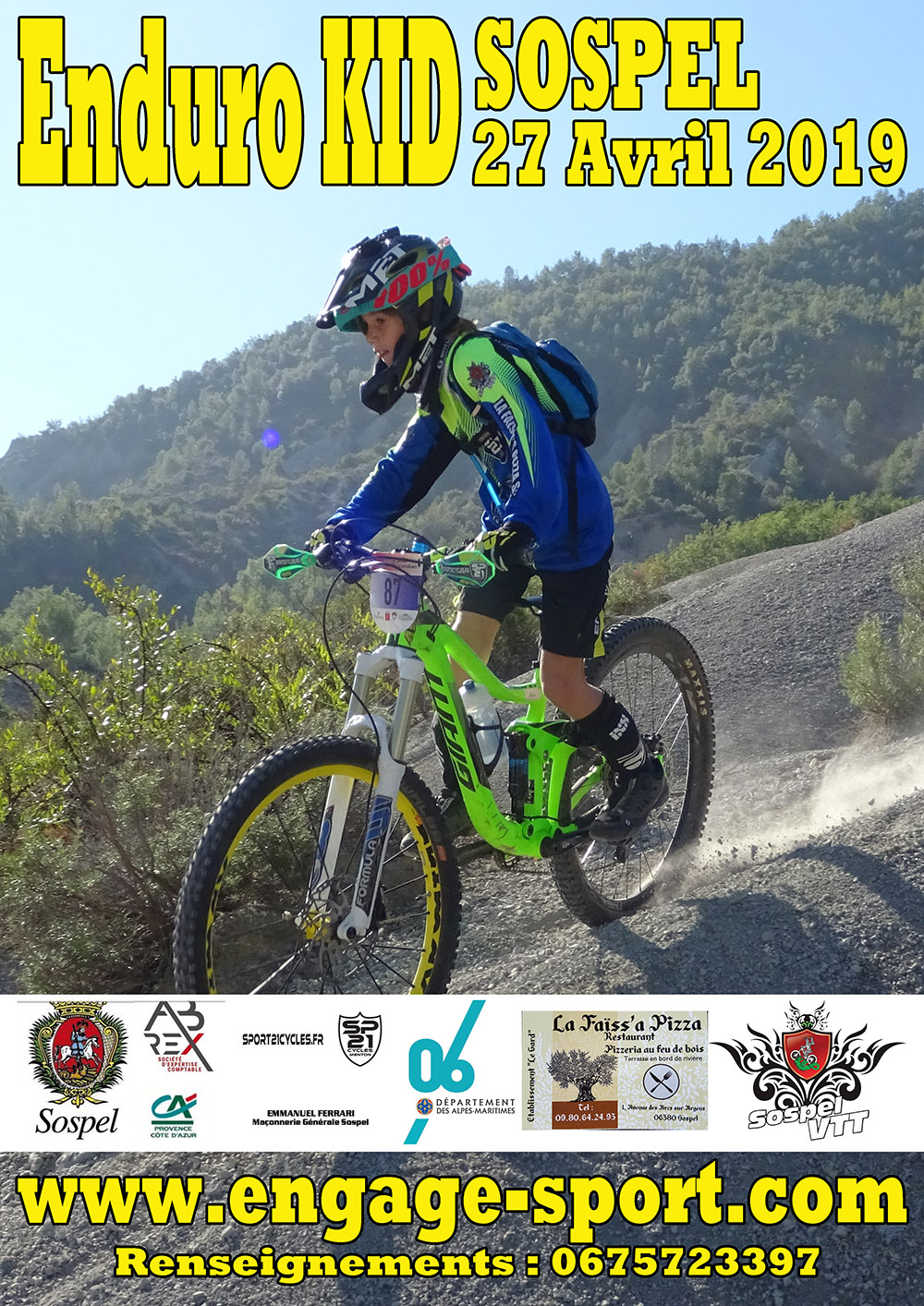 affiche enduro kid sospel 2019 p