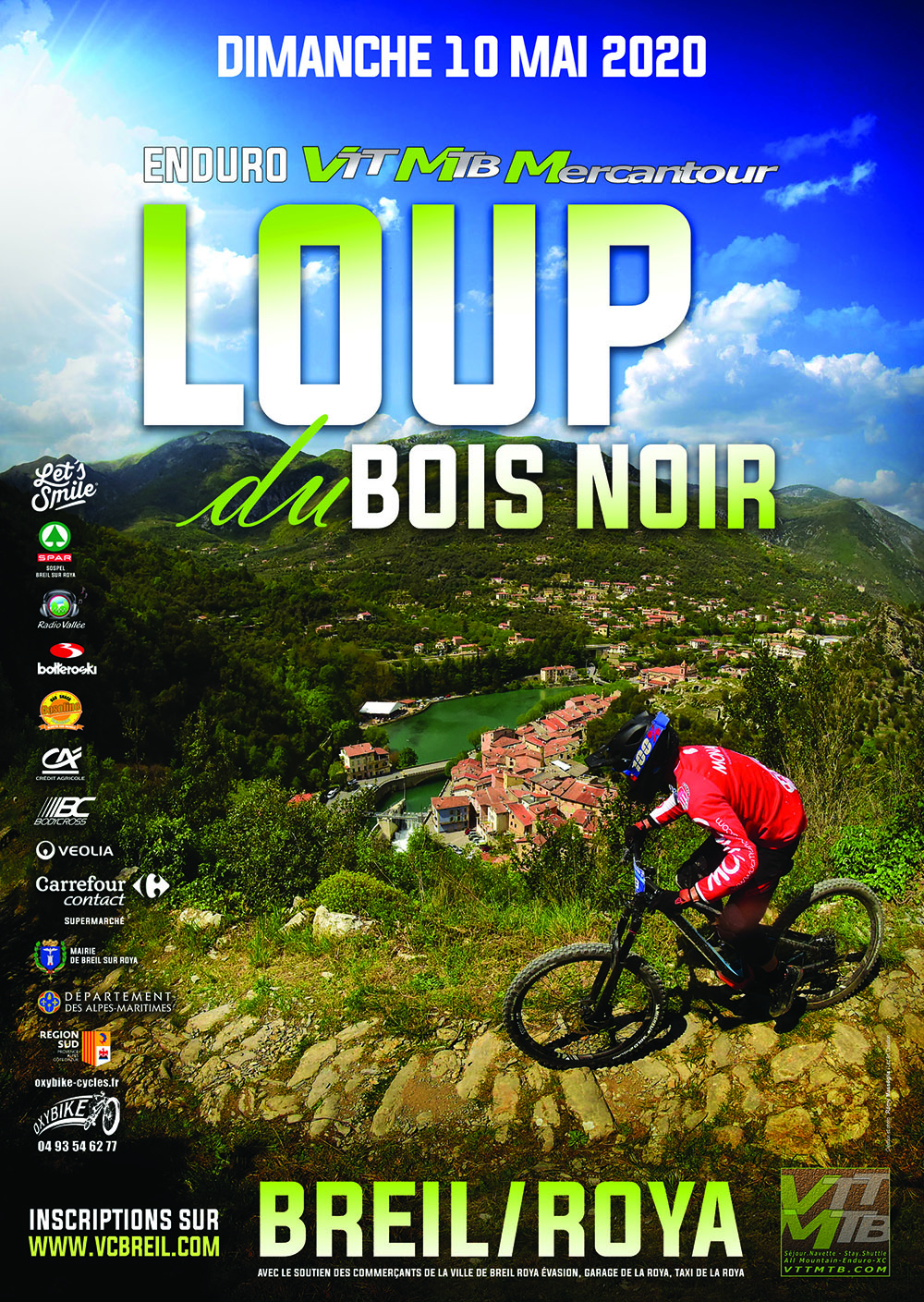 affiche enduro loup du bois noir 2020