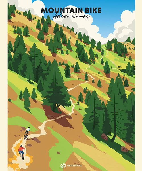 Affiche VTT - SENTIER ALPIN